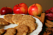Snickerdoodle Cookies and Red Apples