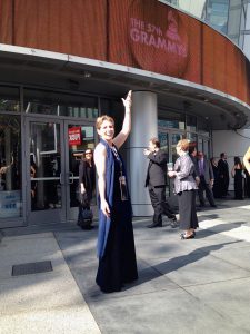 Harpist Anne Roos at the Grammys®