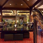 Harpist Anne Roos Performs in Which Hotel Lobby?